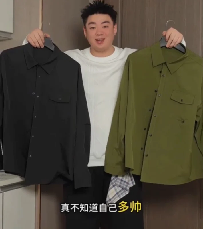 美式工裝襯衫外套