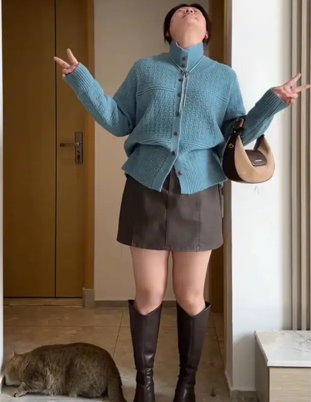 (現貨)百搭PU皮裙