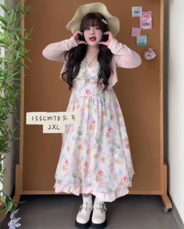 編號788: 方領碎花連衣裙