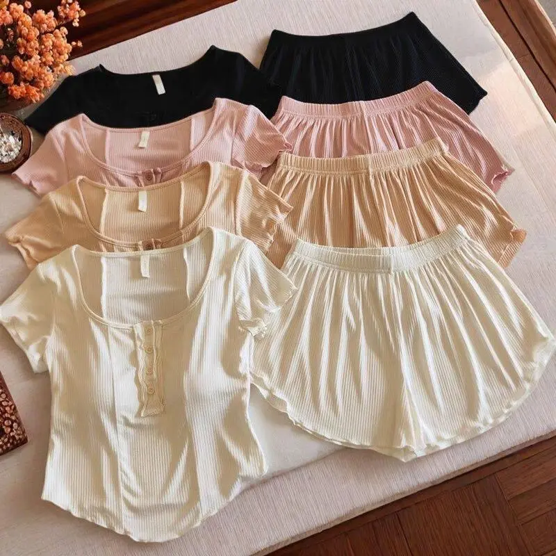 Padded Sleepwear Two-Piece Set thumbnail 2
