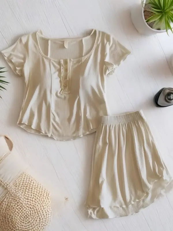 Padded Sleepwear Two-Piece Set thumbnail 4