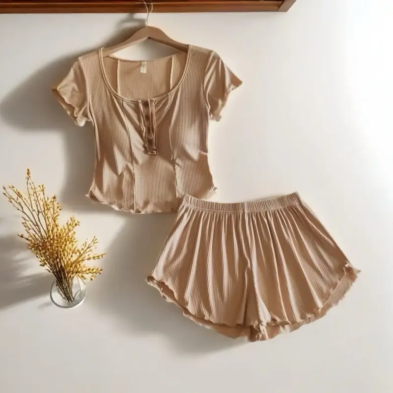 Padded Sleepwear Two-Piece Set thumbnail 5