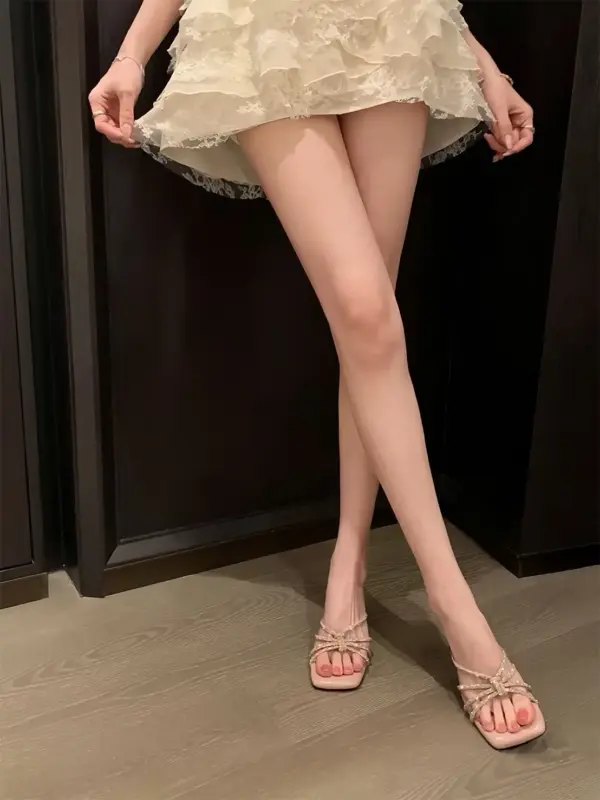 夏季閃鑽時尚拖鞋