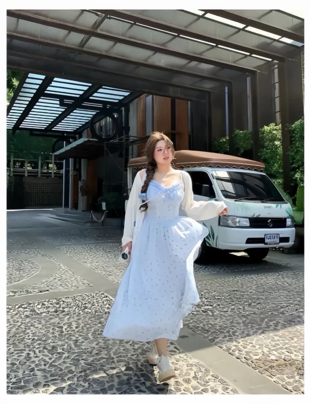 編號824:甜美碎花長裙