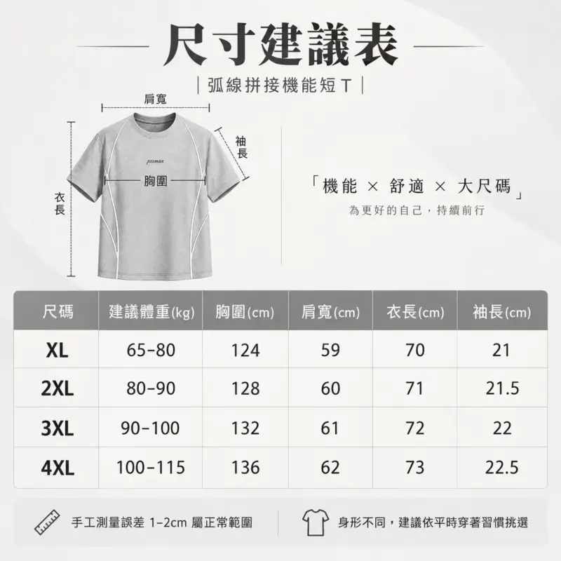 弧線拼接機能短T 縮圖 8
