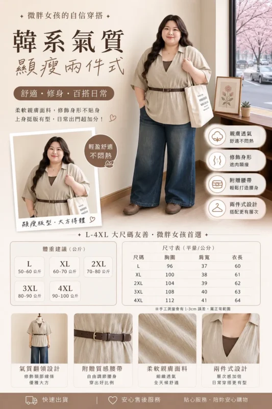 假兩件V領短袖襯衫
