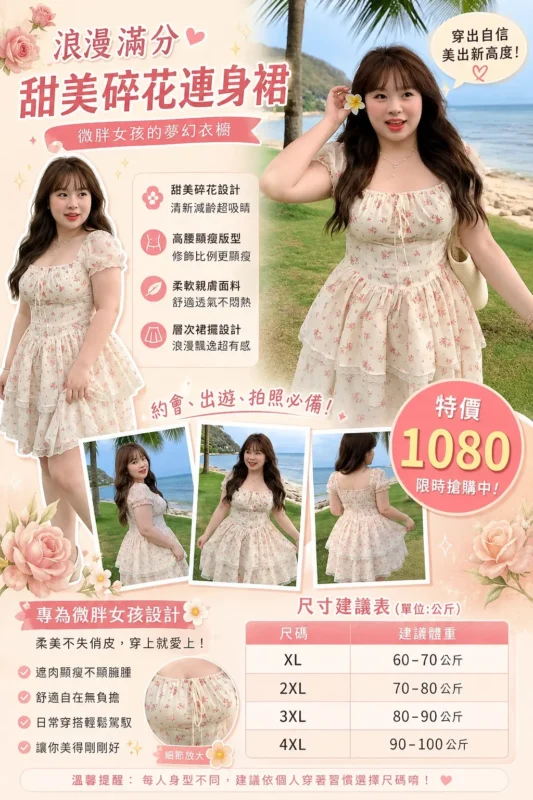 843法式氣質碎花連衣短裙
