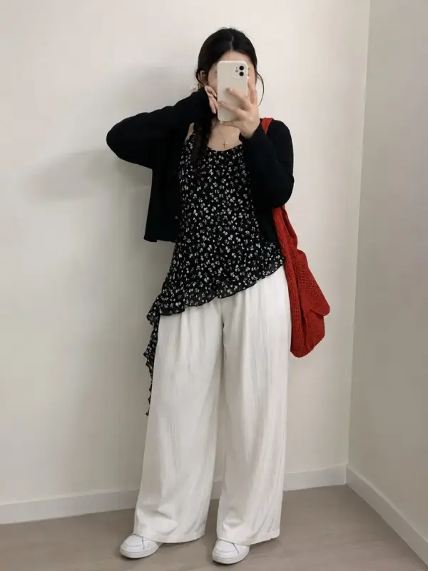 不規則荷葉邊背心（不含罩衫縮圖 4