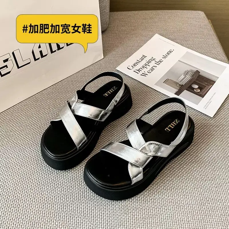 厚底增高涼鞋縮圖 3