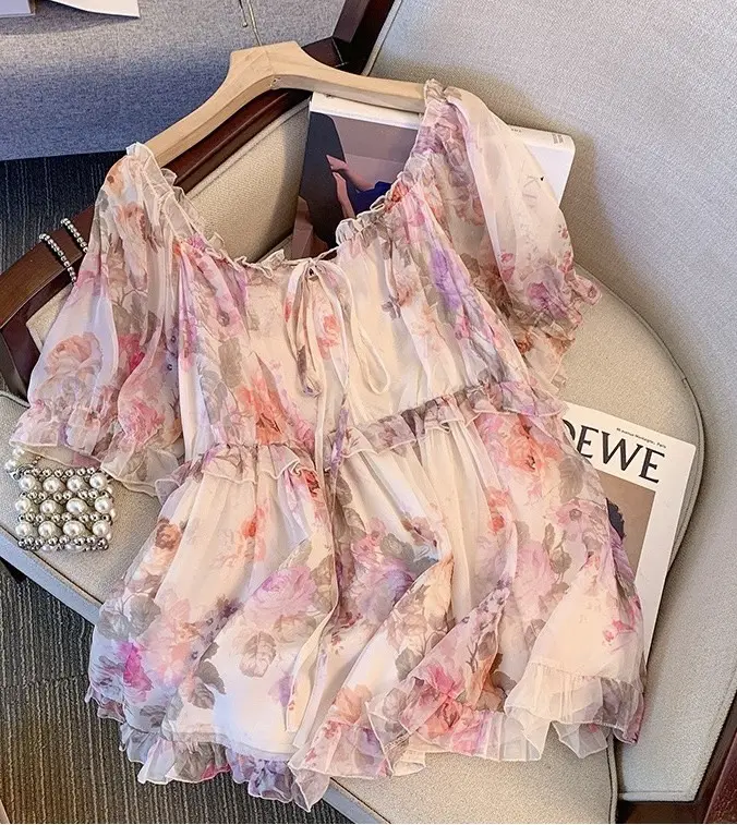 Floral Elegant Blouse thumbnail 2