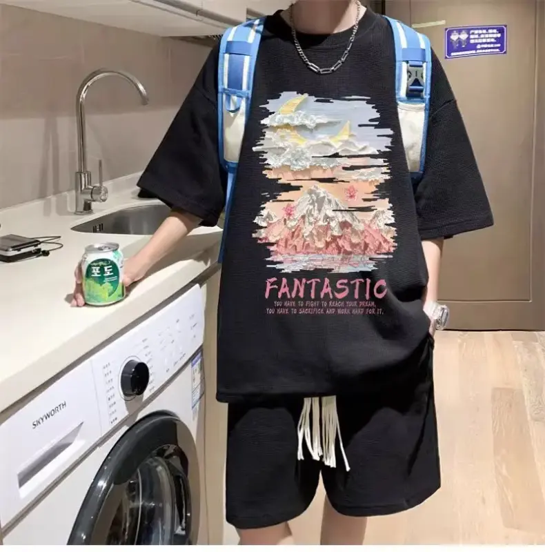 Japanese Waffle Weave Casual Set thumbnail 2