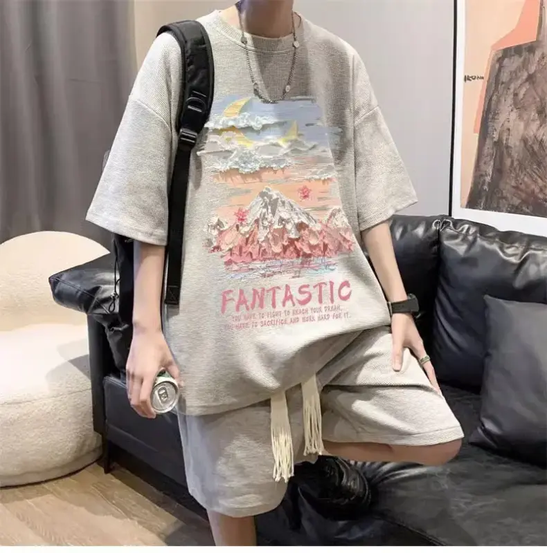 Japanese Waffle Weave Casual Set thumbnail 4