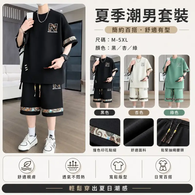 Summer Trendy Men's Suit