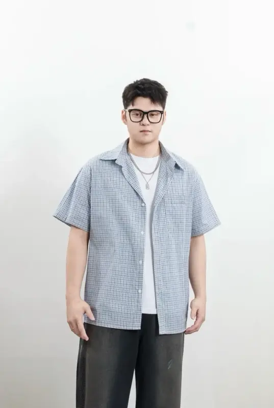 Plaid Design Short Sleeve Shirt thumbnail 2