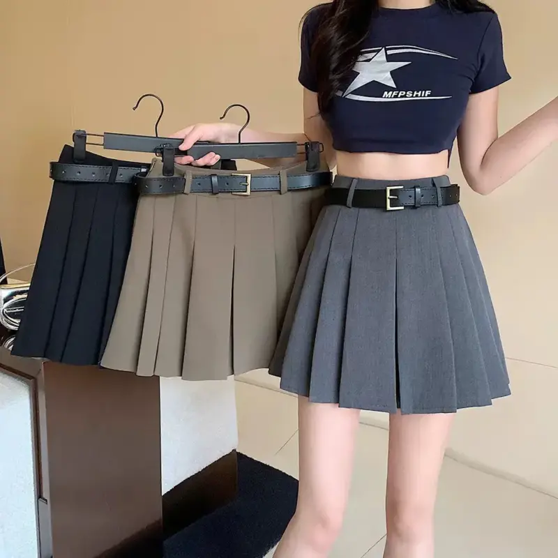 (In Stock)Minimalist Pleated Skirt