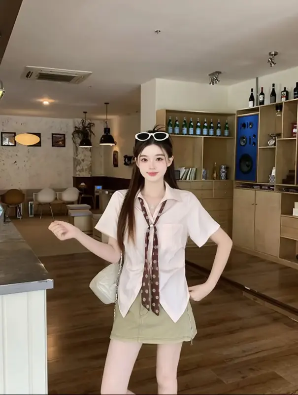 Polka Dot Bow Blouse thumbnail 4