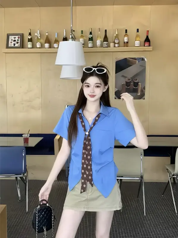 Polka Dot Bow Blouse thumbnail 7