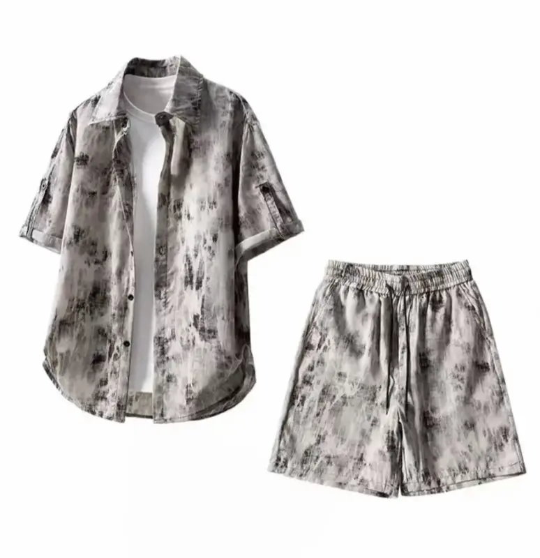 Tie-Dye Ice Silk Casual Set thumbnail 4