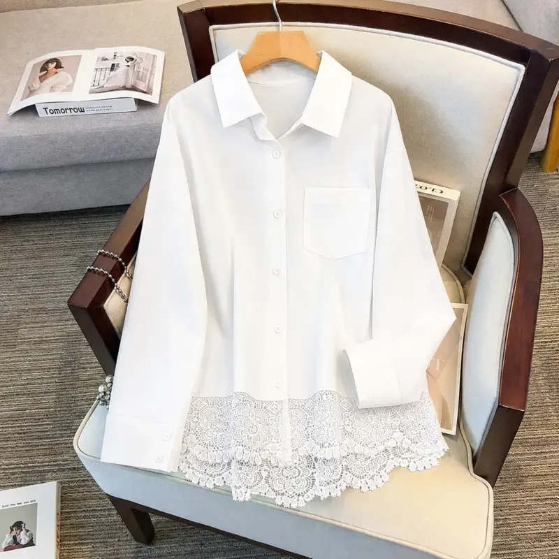 French Lace Cutout Blouse thumbnail 3