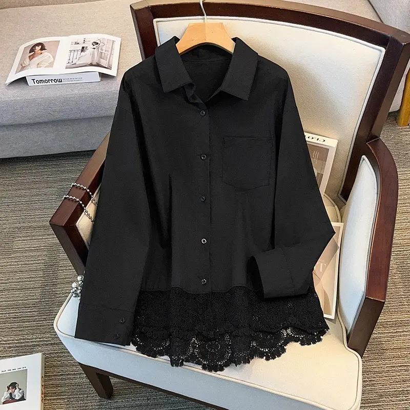 French Lace Cutout Blouse thumbnail 4