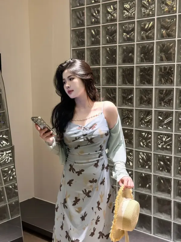碎花鏈條開衫兩套裙 縮圖 2