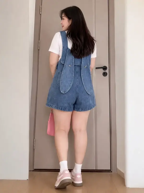 Cute Bunny Ears Backed Shorts with Big Ears thumbnail 3
