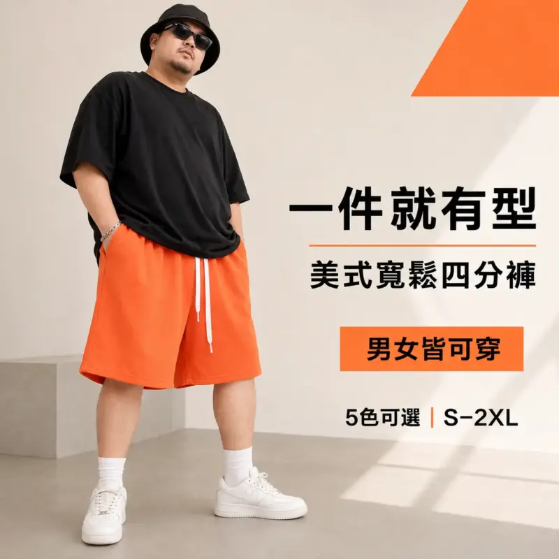 美式四分褲 縮圖 2