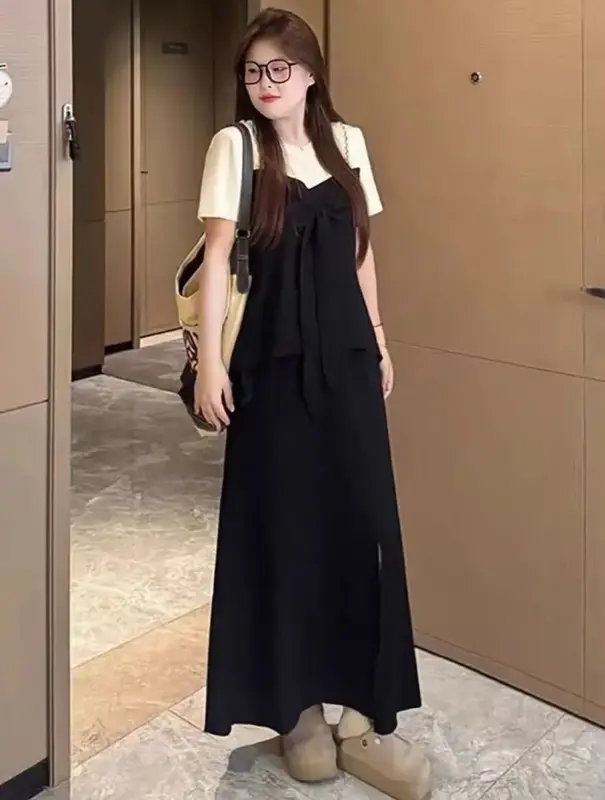 879綁帶假兩件套裝 縮圖 2