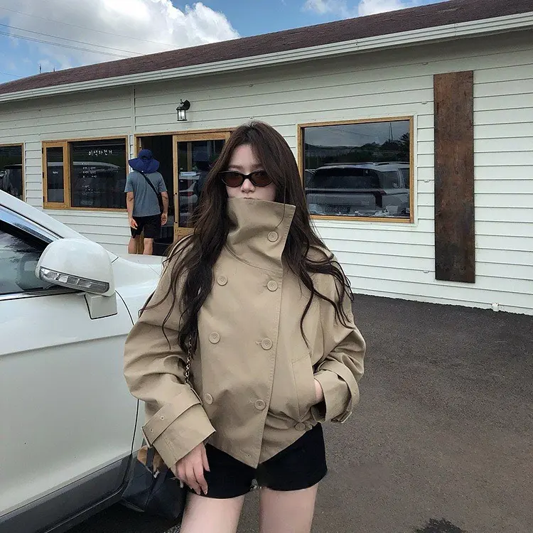 Stand Collar Short Jacket thumbnail 2