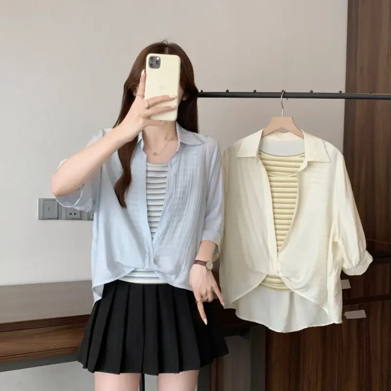 Tie-Dye Casual Blouse thumbnail 2