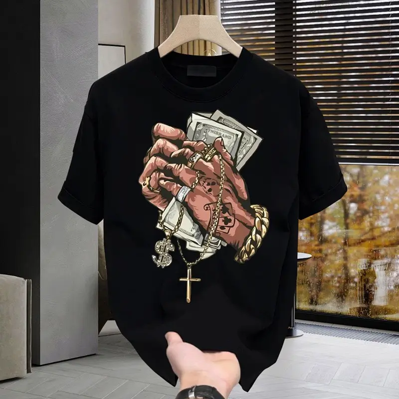 美金鎖鏈短袖t恤 縮圖 2