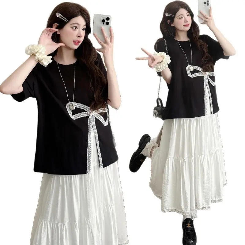 Ruffle Bow Top & Tiered Skirt Set thumbnail 2
