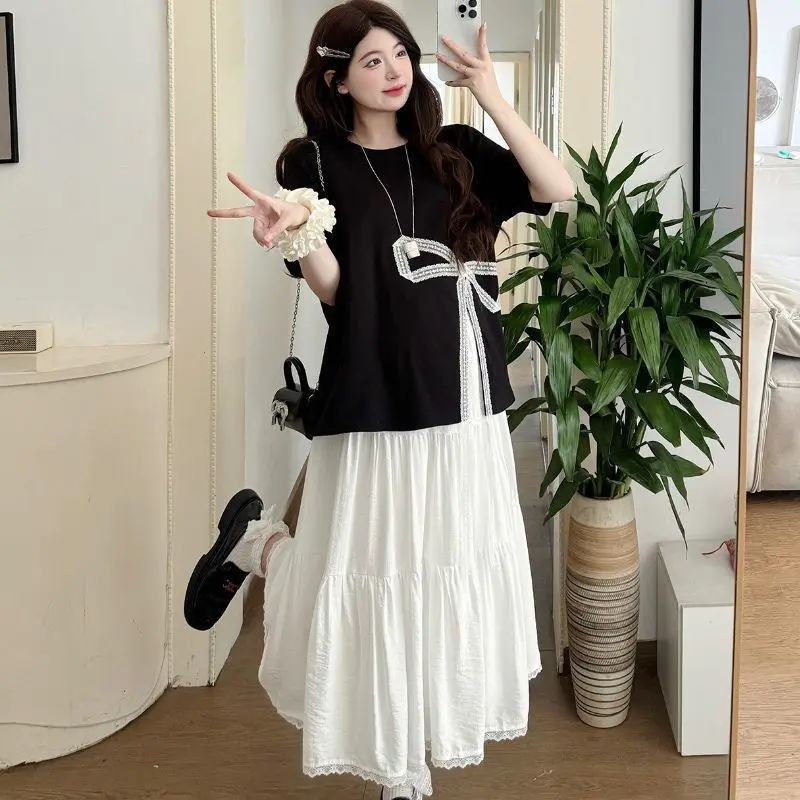 Ruffle Bow Top & Tiered Skirt Set thumbnail 3