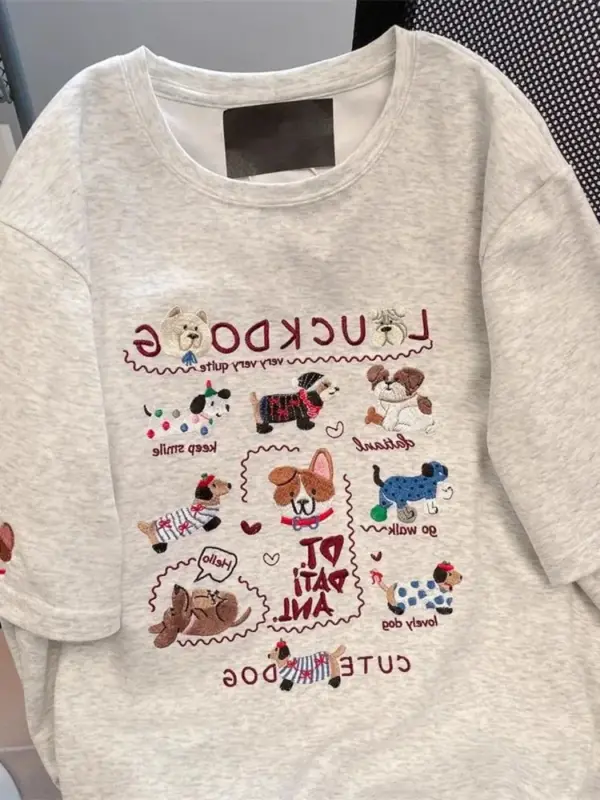 Puppy Print Short Sleeve T-Shirt thumbnail 2