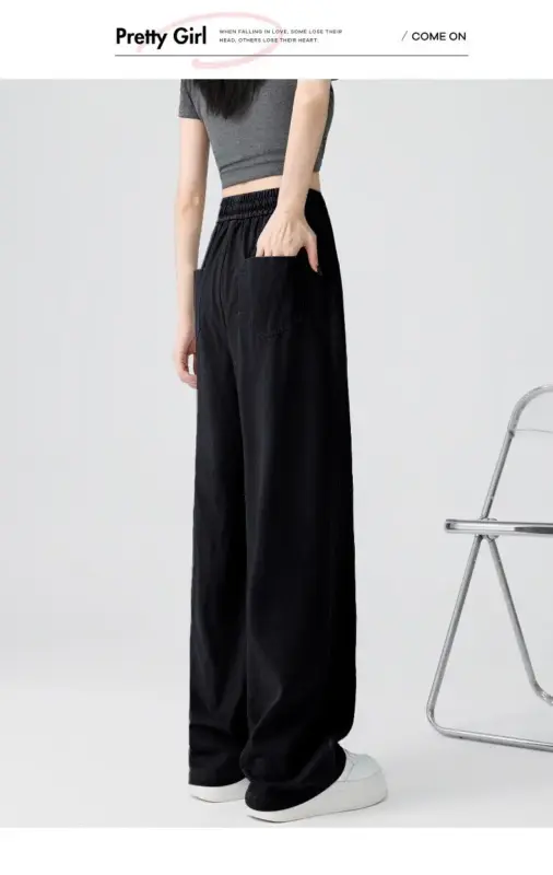 Drawstring Tencel Washed Pants thumbnail 3