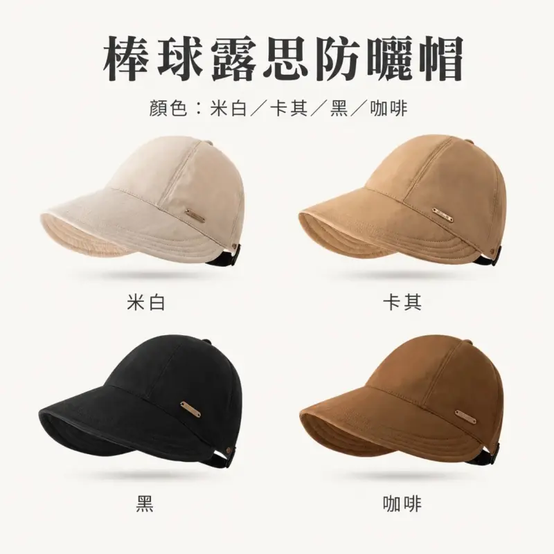 棒球露思防曬帽