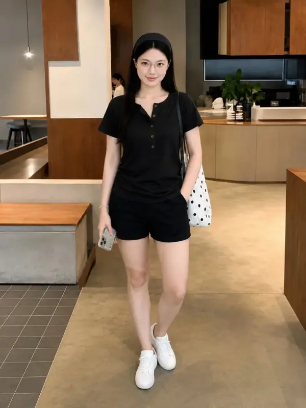 Henley Short-Sleeve Top thumbnail 2