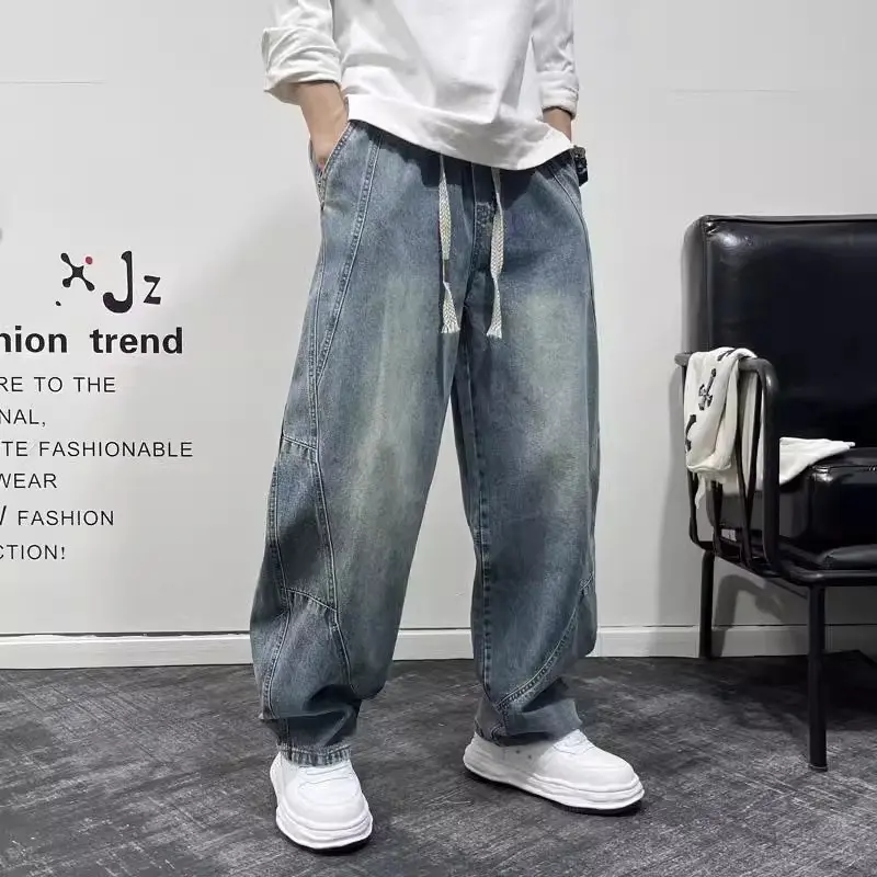 復古鬆緊腰彎刀牛仔褲 縮圖 2