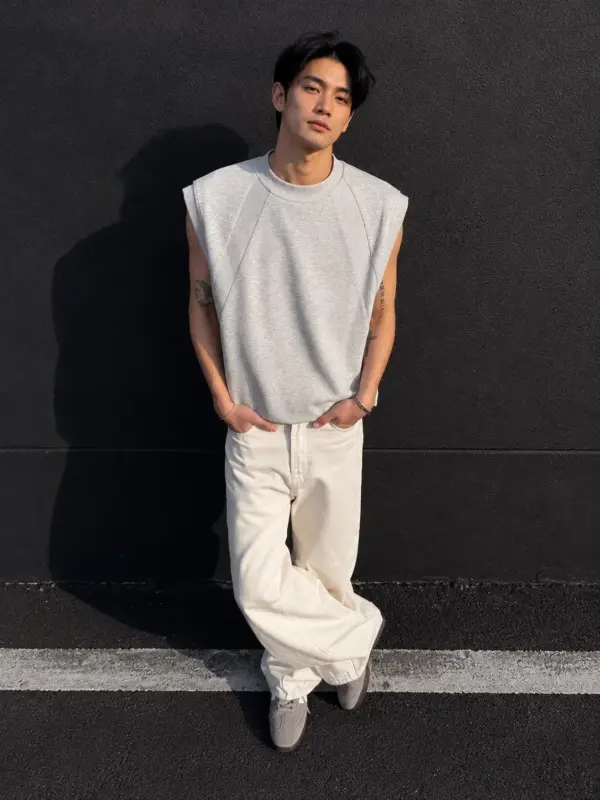 美式坎肩無袖上衣 縮圖 2