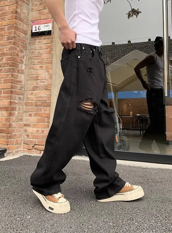 美式高街破洞牛仔褲 縮圖 3