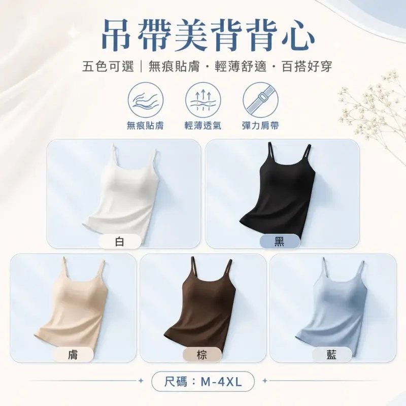 吊帶美背背心