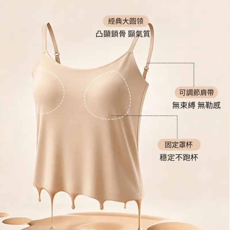 加大一體吊帶背心 縮圖 4