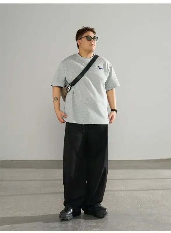 美式工裝抽繩彎刀寬松休閒褲 縮圖 2