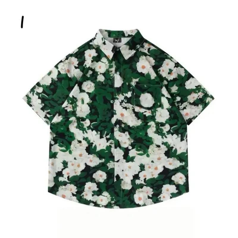 古著巴洛克花襯衫 縮圖 3
