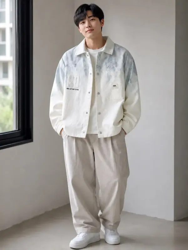 美式漸變色牛仔外套 縮圖 4
