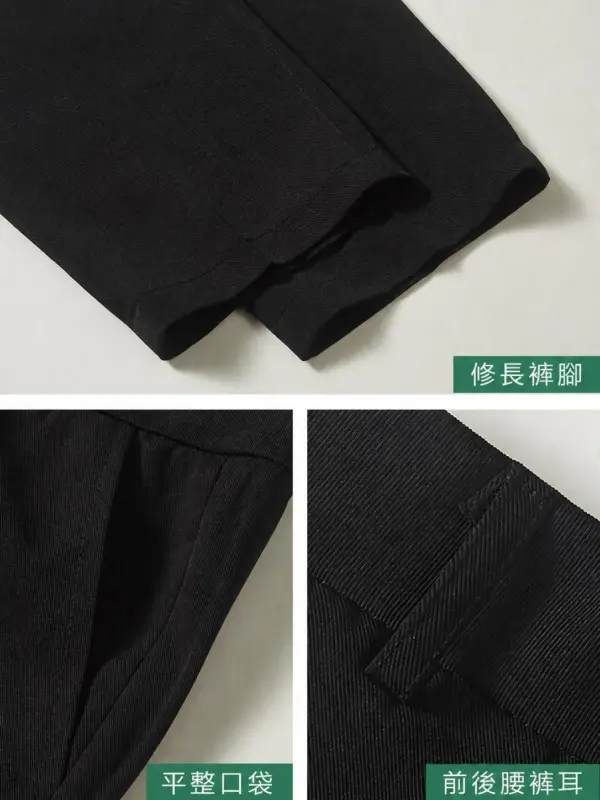 直筒職業西裝褲 縮圖 4