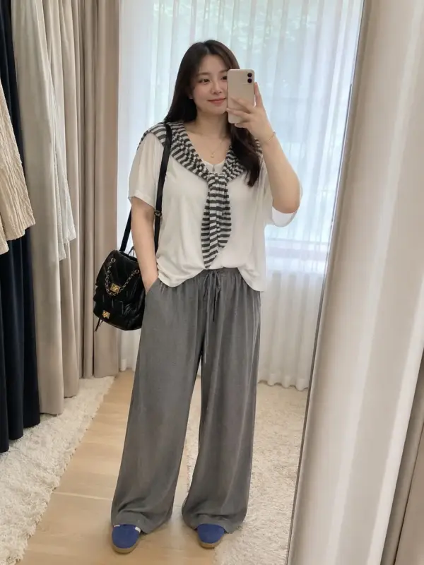 減齡垂感三件套（防曬T很薄會透，裡面建議穿小可愛，介意請不要購買） 縮圖 2