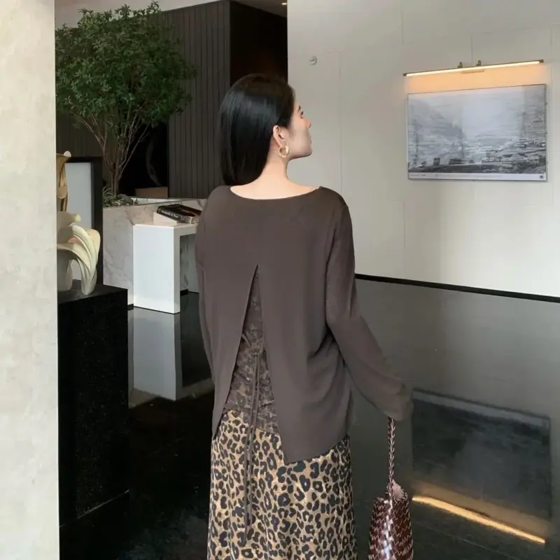 豹紋半身裙兩件套裝 縮圖 4