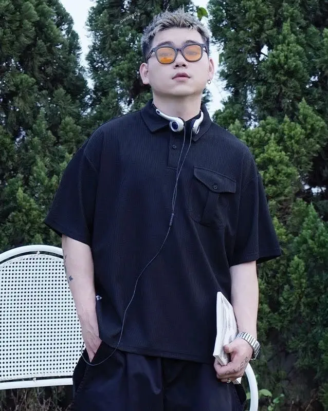 華夫格POLO翻領衫 縮圖 4