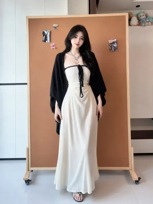 性感掛脖包臀連衣裙 縮圖 3